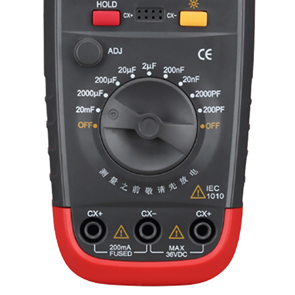 Capacitance Meter LCD Hold Low Voltage Indication
