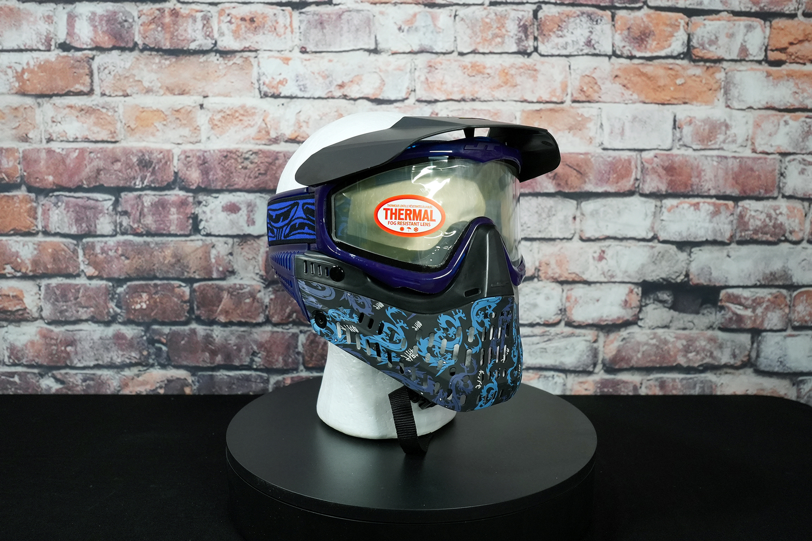 JT Proflex Paintball Mask – Ice Blue / Dynasty Black | Thermal Anti-Fog Goggles