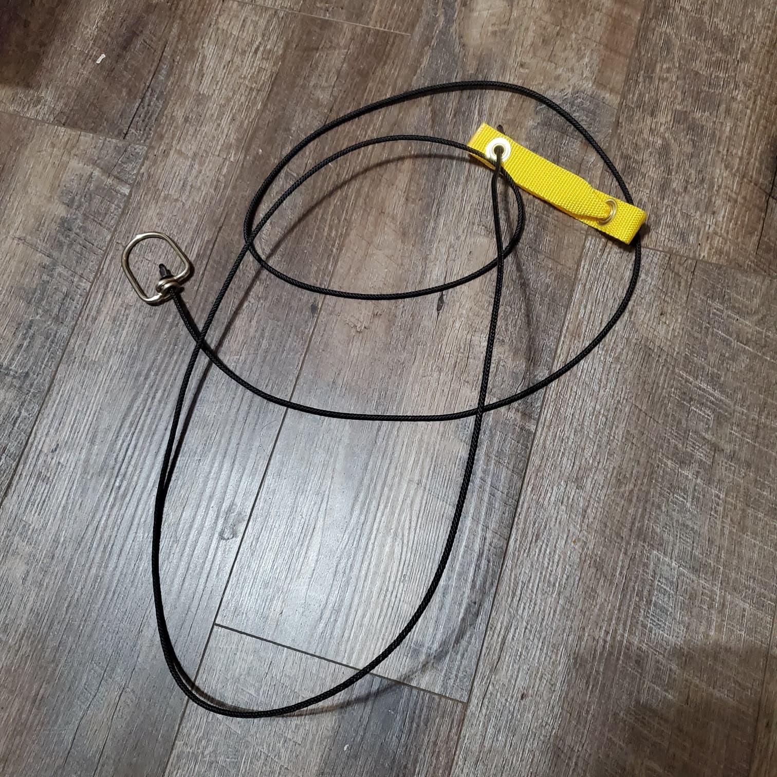 Doubled Nylon hitch on nylon cord with metal swivels ~8' for Roosters Gamebirds