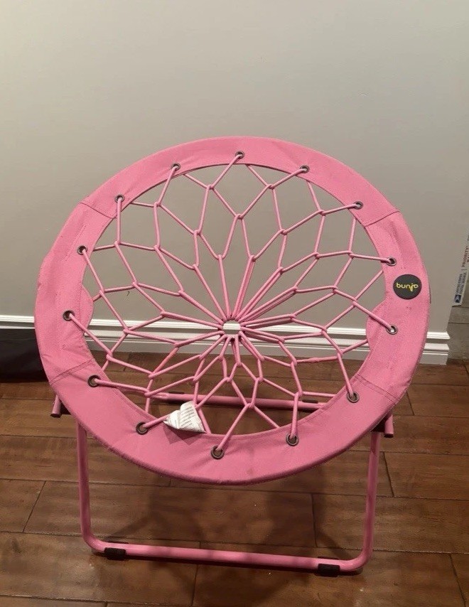 Circular Bunjo Pink Foldable Bungee Chair