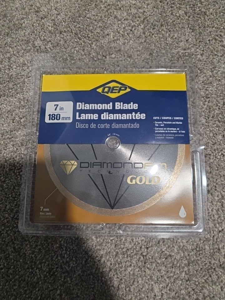 QEP Diamond Rim  7" Tile Cutting Blade