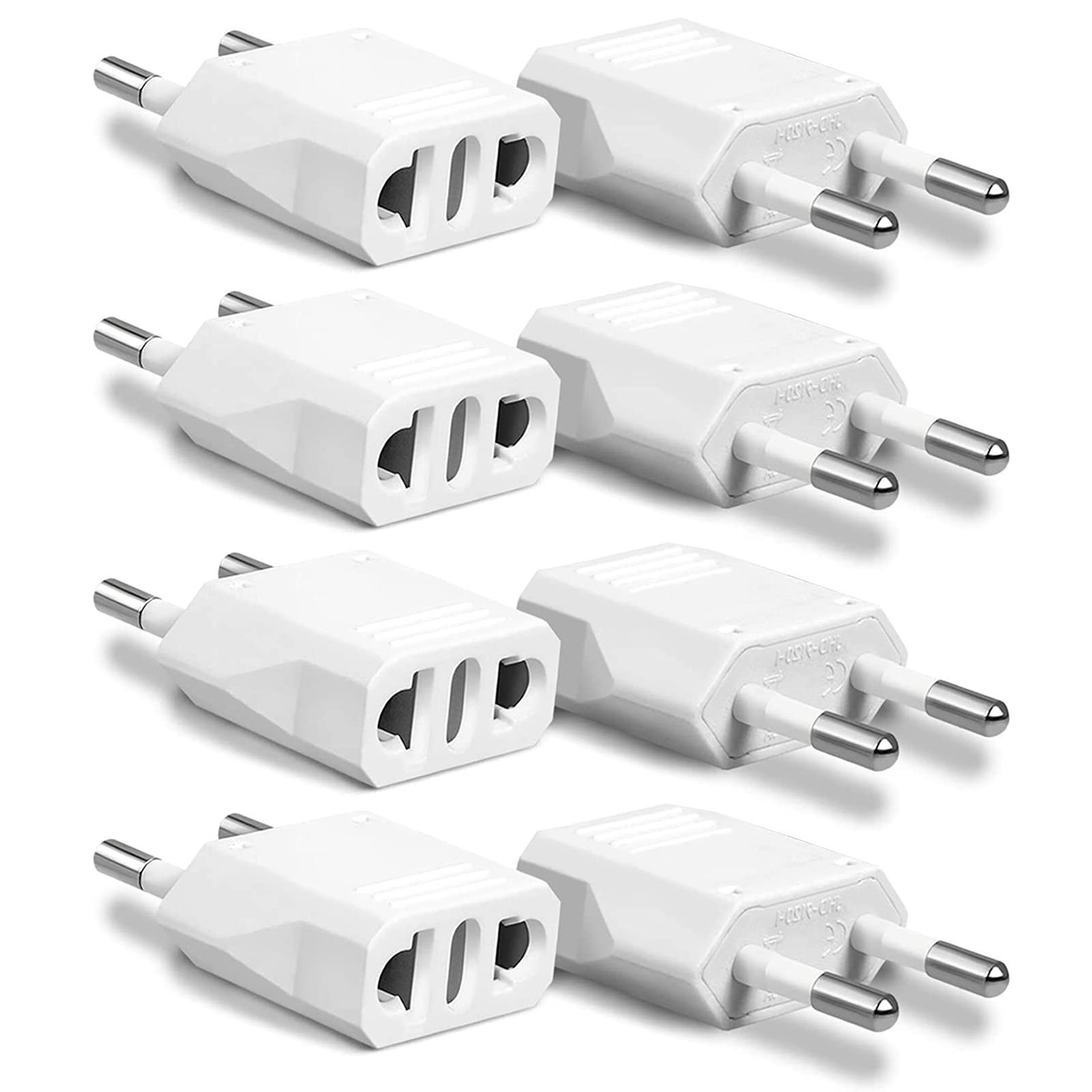 8 Pack US to European Plug Adapter, Type C European Travel Plug Adapter, 220V...