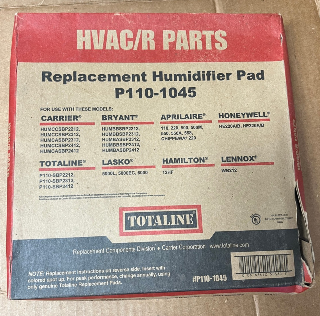 P110-1045 Carrier Humidifier Pad 9 1/2" X 10" OEM P110-1045