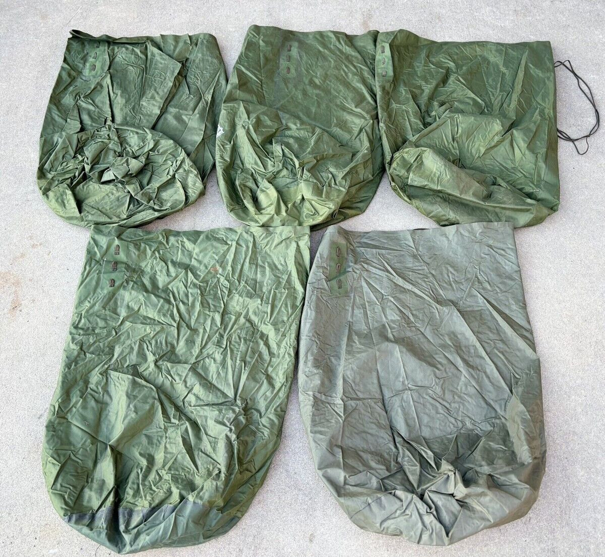 5 Pack USGI Issue Waterproof Wet Weather Clothing Bag FAIR FREE SHIPPING