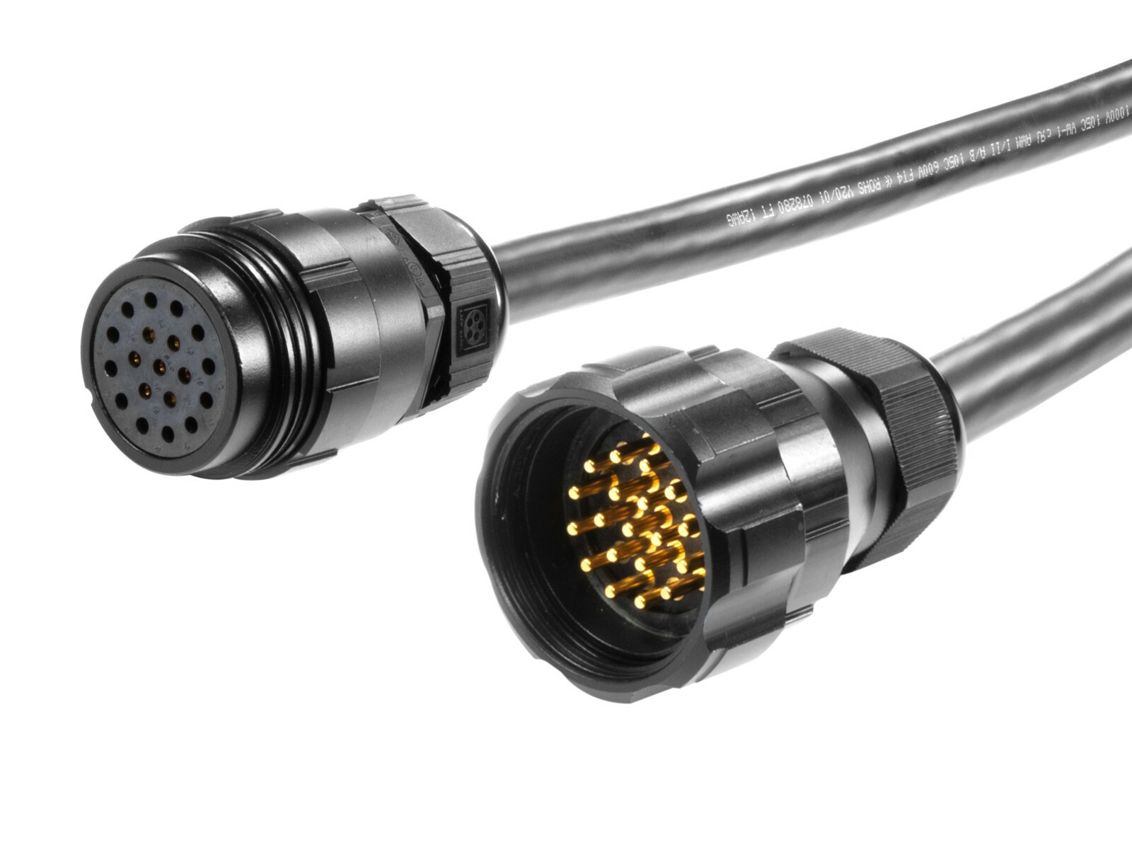 SOCO Socapex 19 Pin 100 ft Lighting Power Cable CEEP Compact 92 series Connector