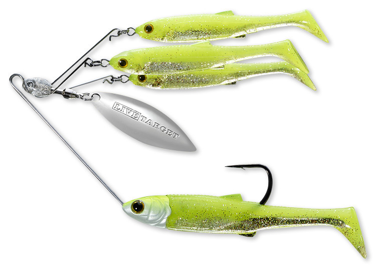 Live Target BaitBall Spinner Rig Umbrella Rig Bass Fishing Alabama Rig 8 colors
