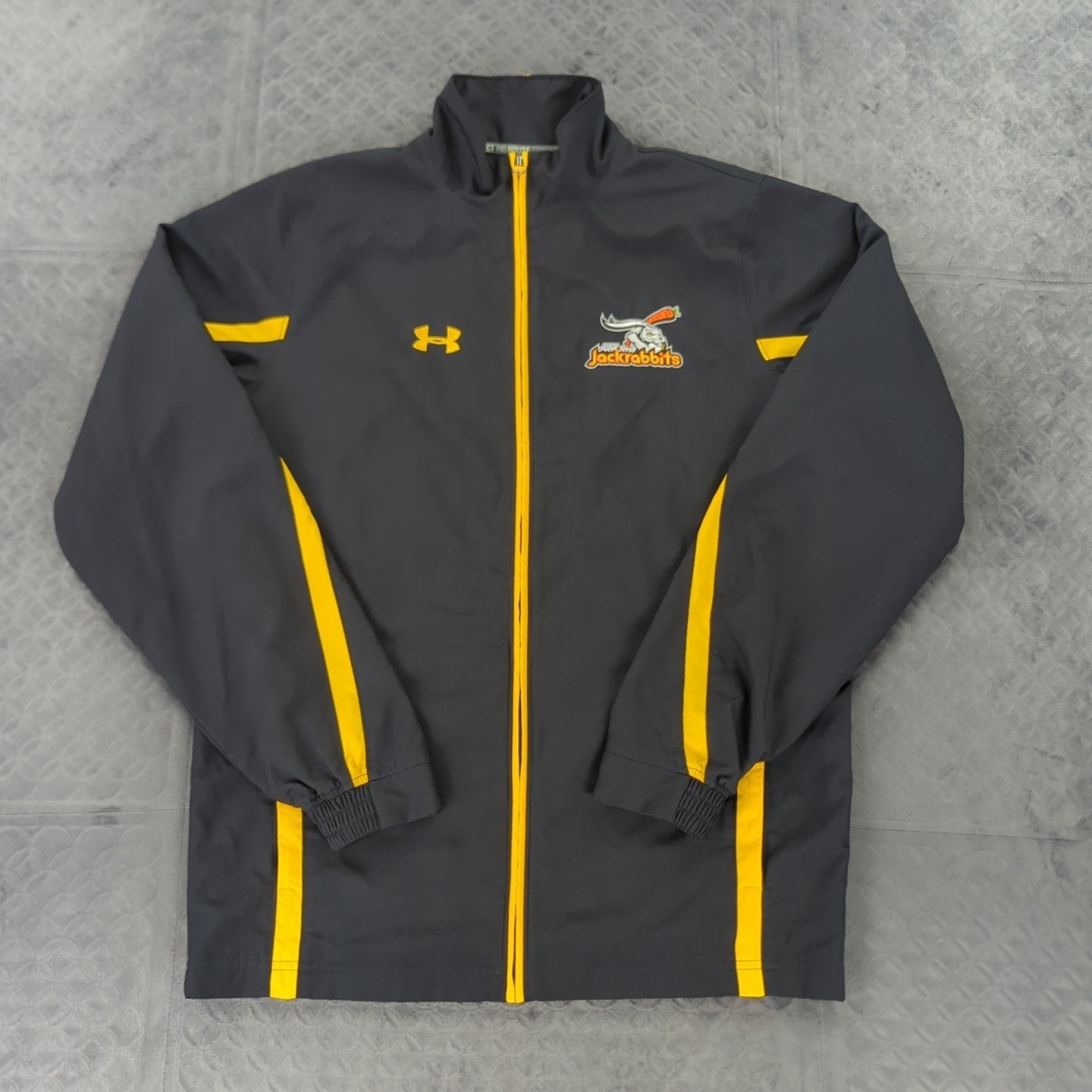 Kokomo Jackrabbits Jacket Full Zip Under Armour Black Long Sleeve Men Small