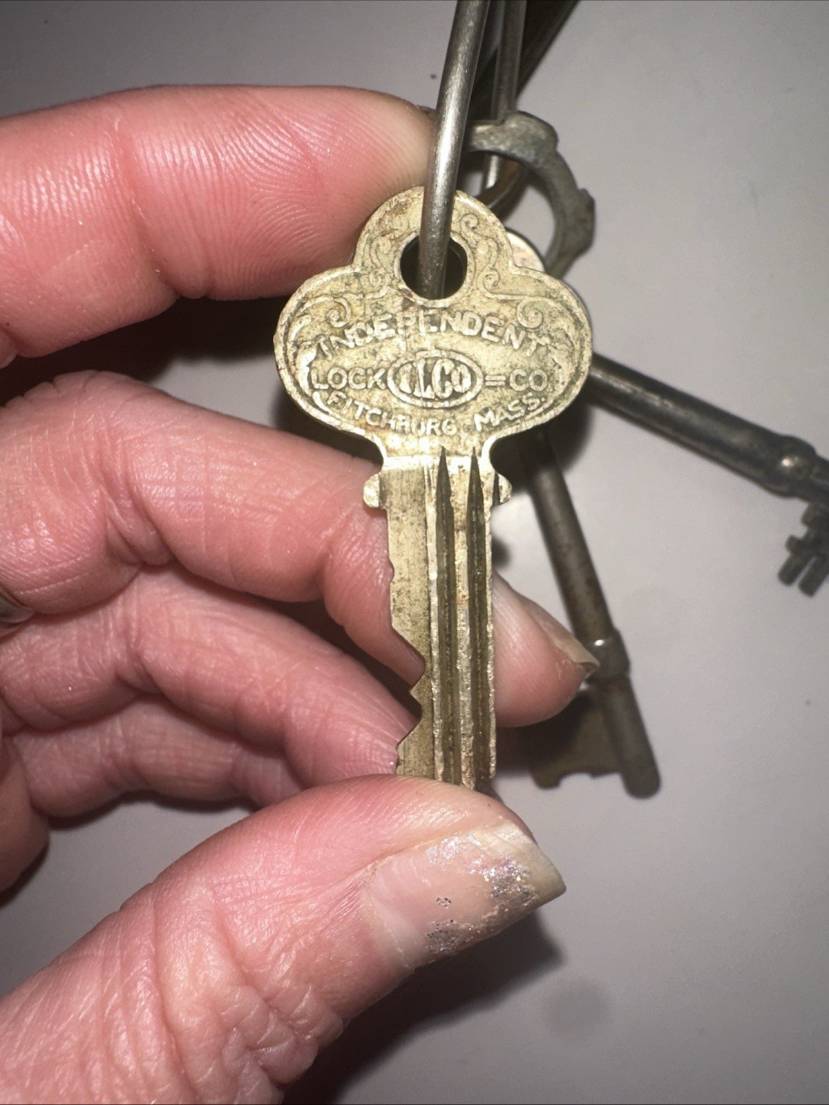 vintage antique skeleton keys lot