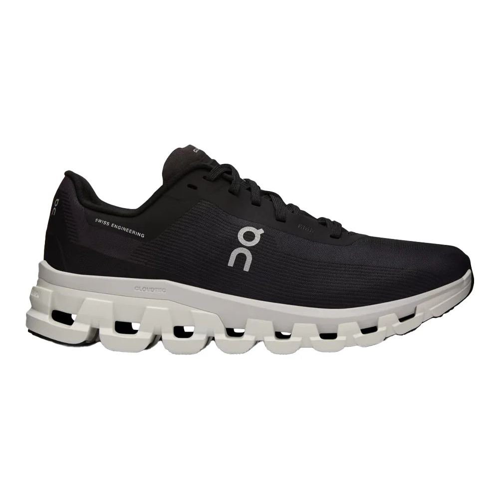 Women's On Cloudflow 4, Black/White, 9 B Medium US