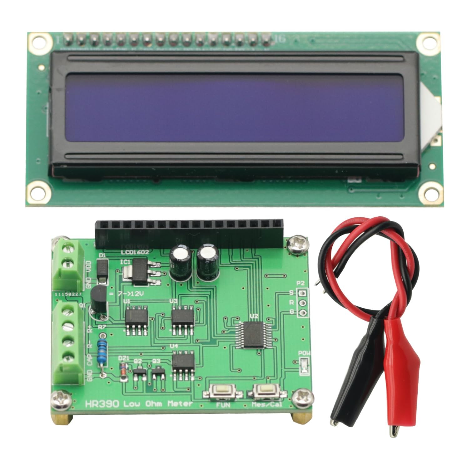 1PCS Milliohm Meter Low Resistance Tester Ohmmeter to Measure Blue