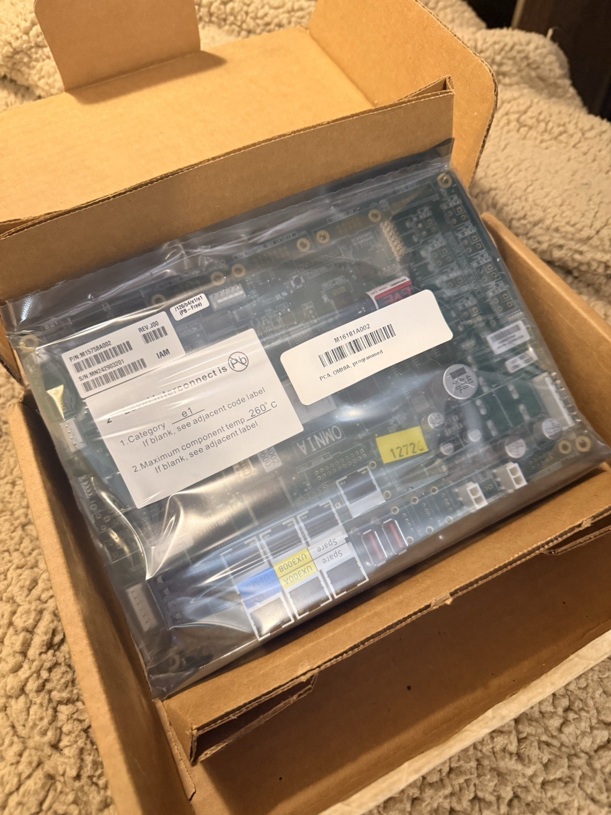OMNIA M16181A002 Programmed Control Panel Board Module PCA Keypad Panel