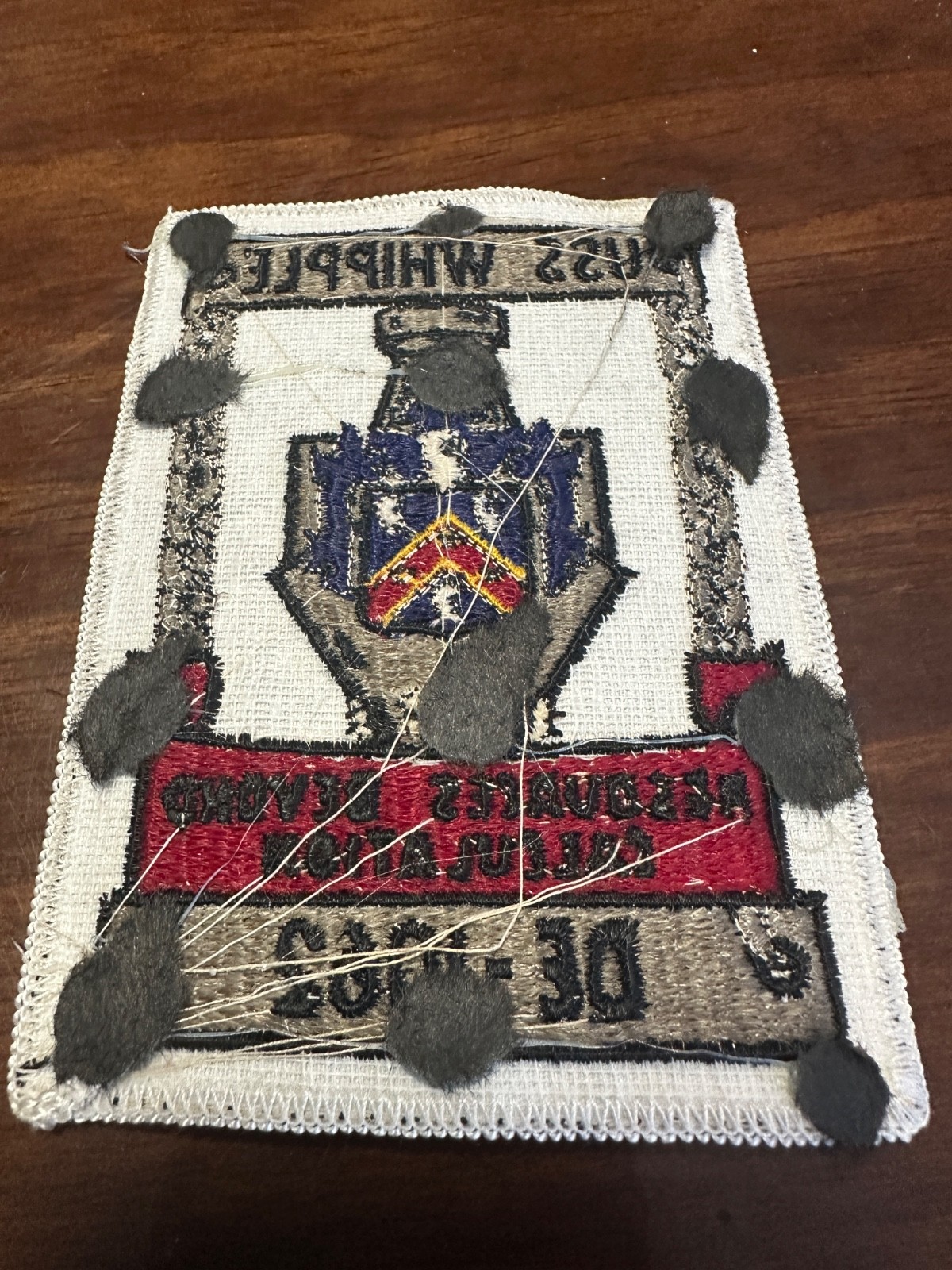 Vintage US Navy USS Whipple DE-1062 Ship Patch
