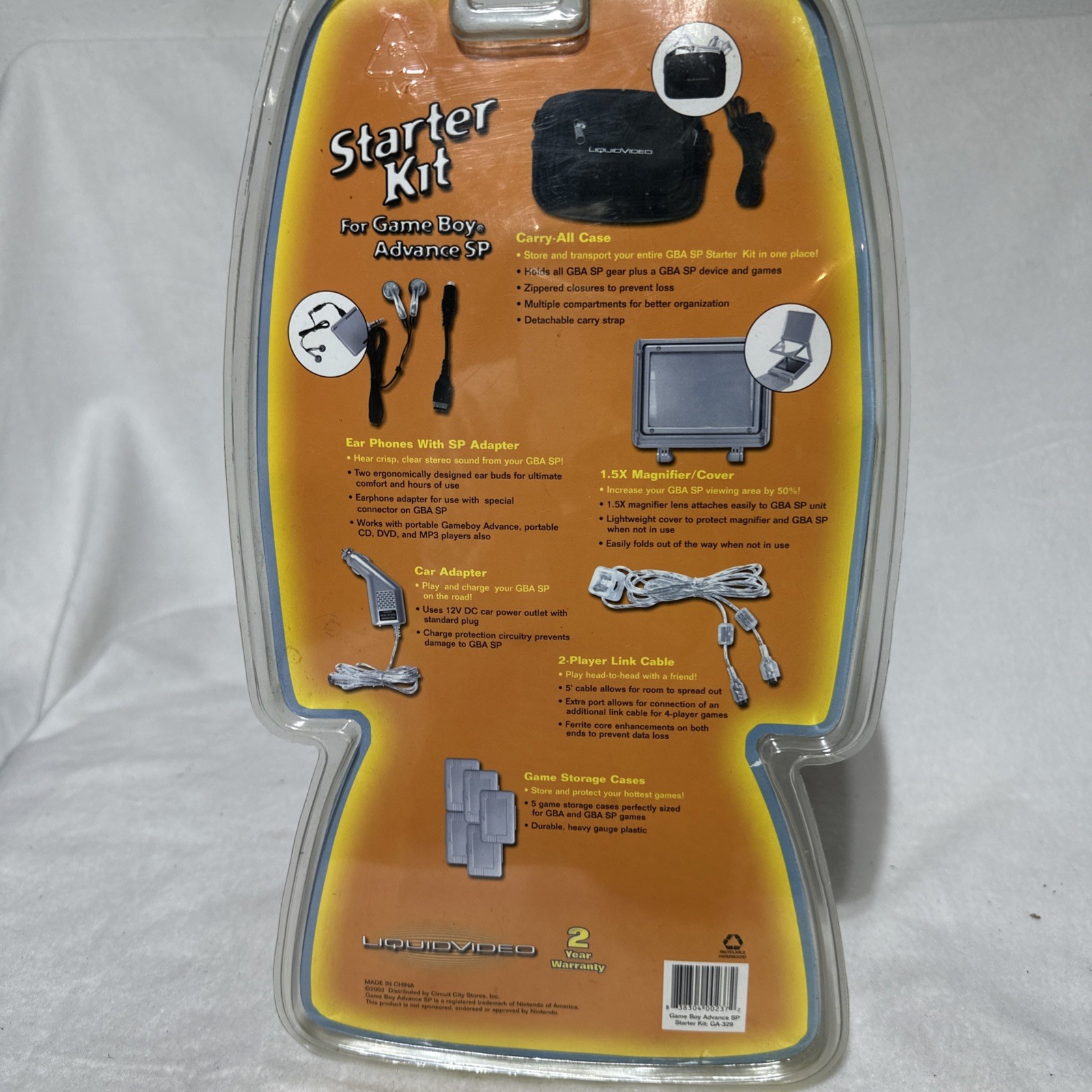 Vintage Liquid Video Starter Kit Accessory Set for Game Boy Sealed