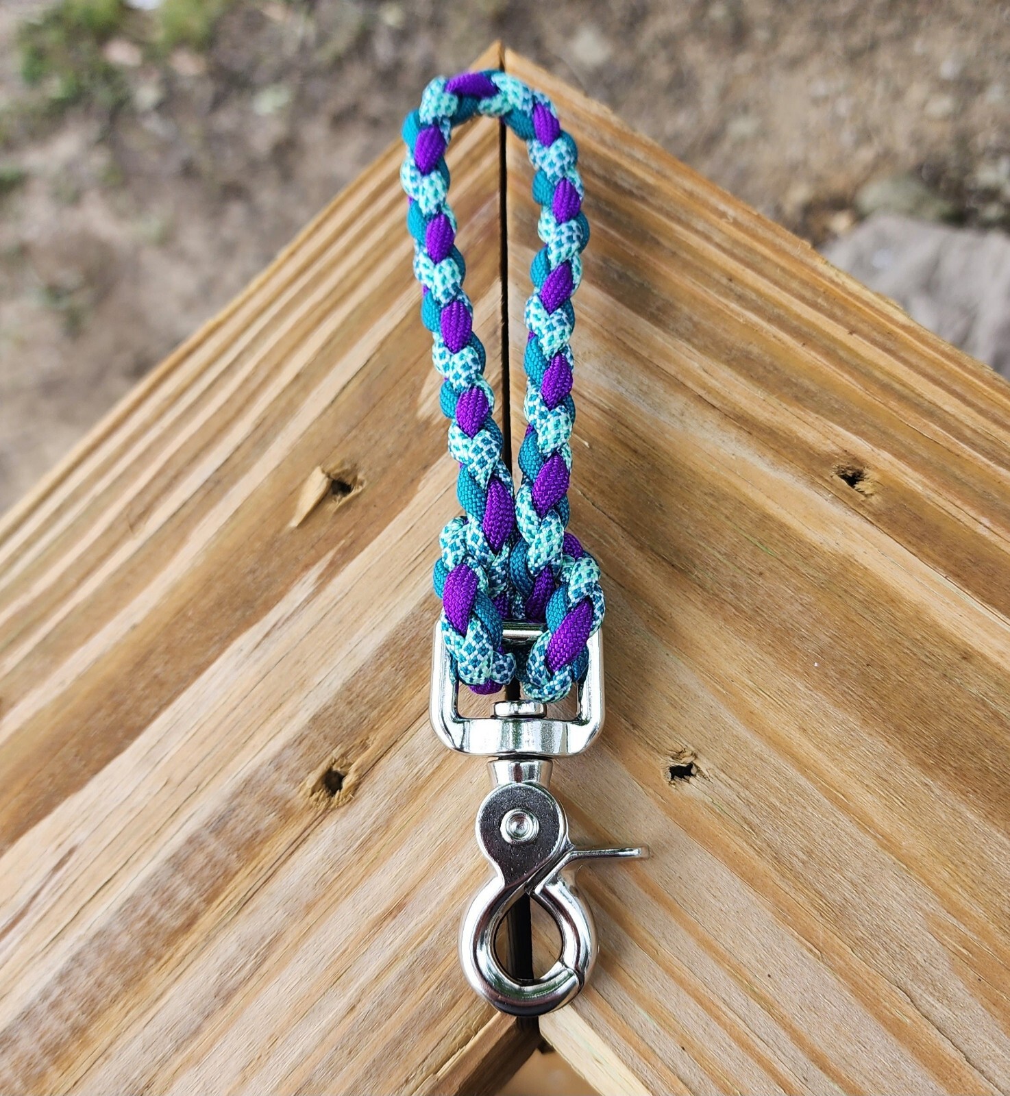 Acid Purple & Teal Tie Down Keeper