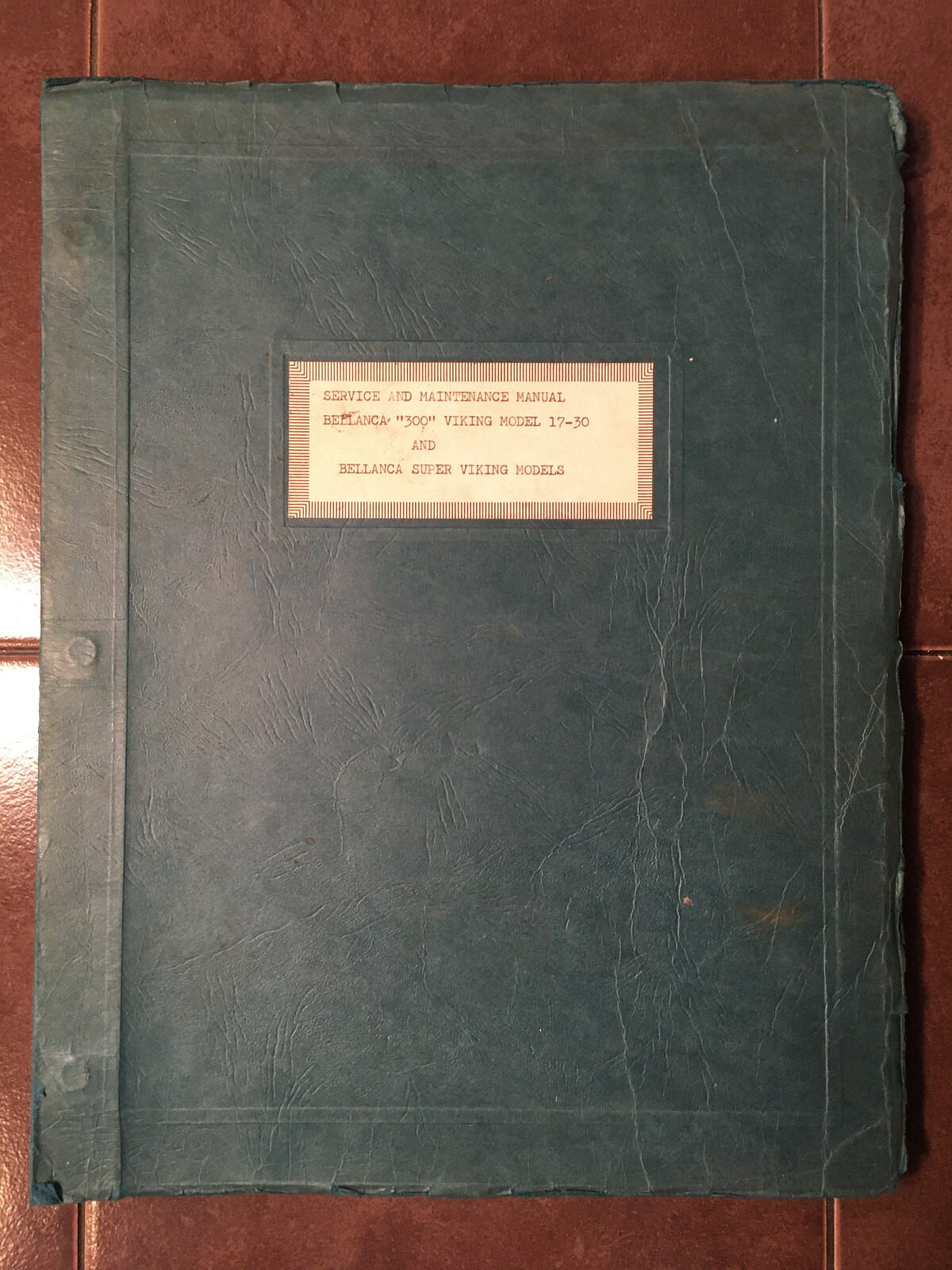 Bellanca 300 Viking Model 17-30 & 14-19-3A Service Manual
