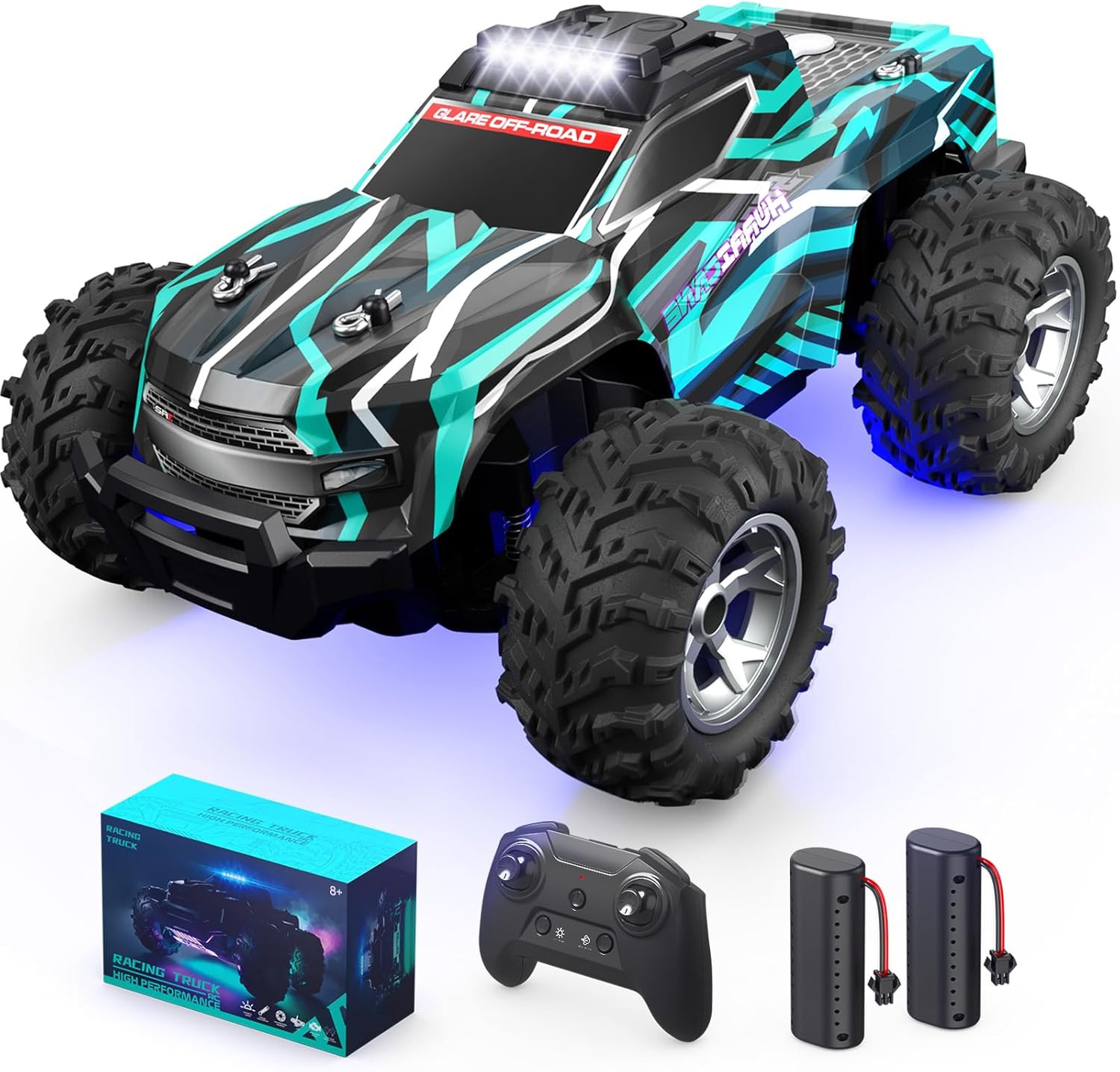 Remote Control Car for 4-7 8-12 Boys, 1/16 Scale All Terrain RC Cars,High Spe...