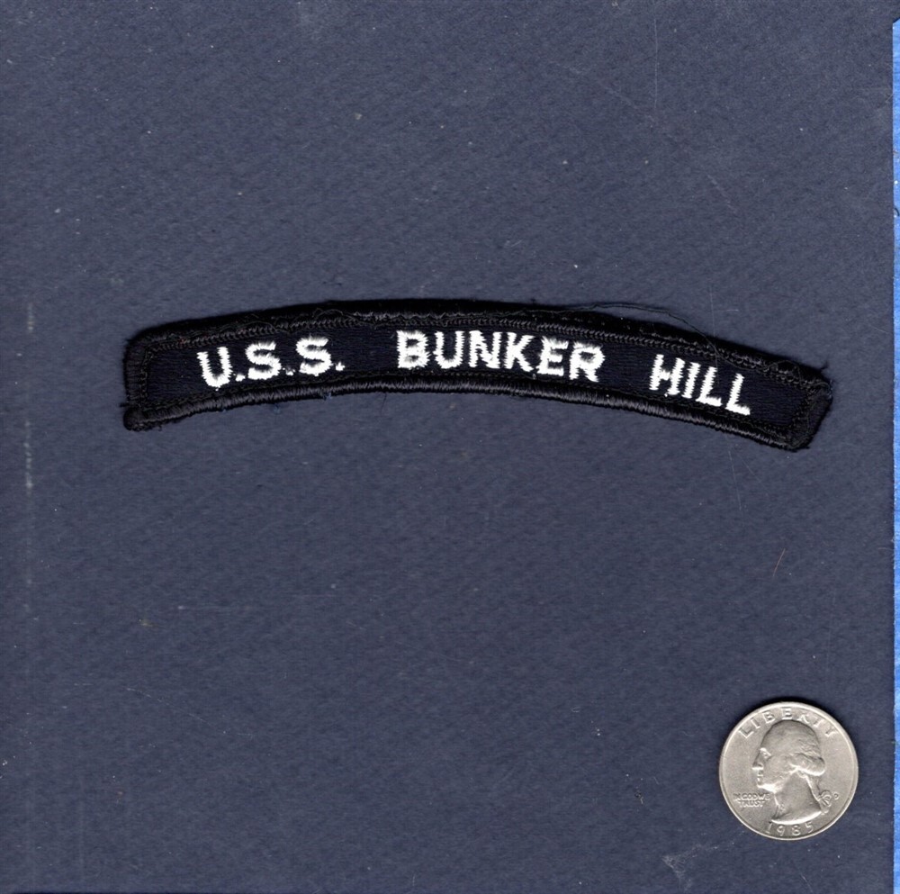 CG 52 USS BUNKER HILL US NAVY Enlisted Uniform Rocker Cruiser Ship Patch