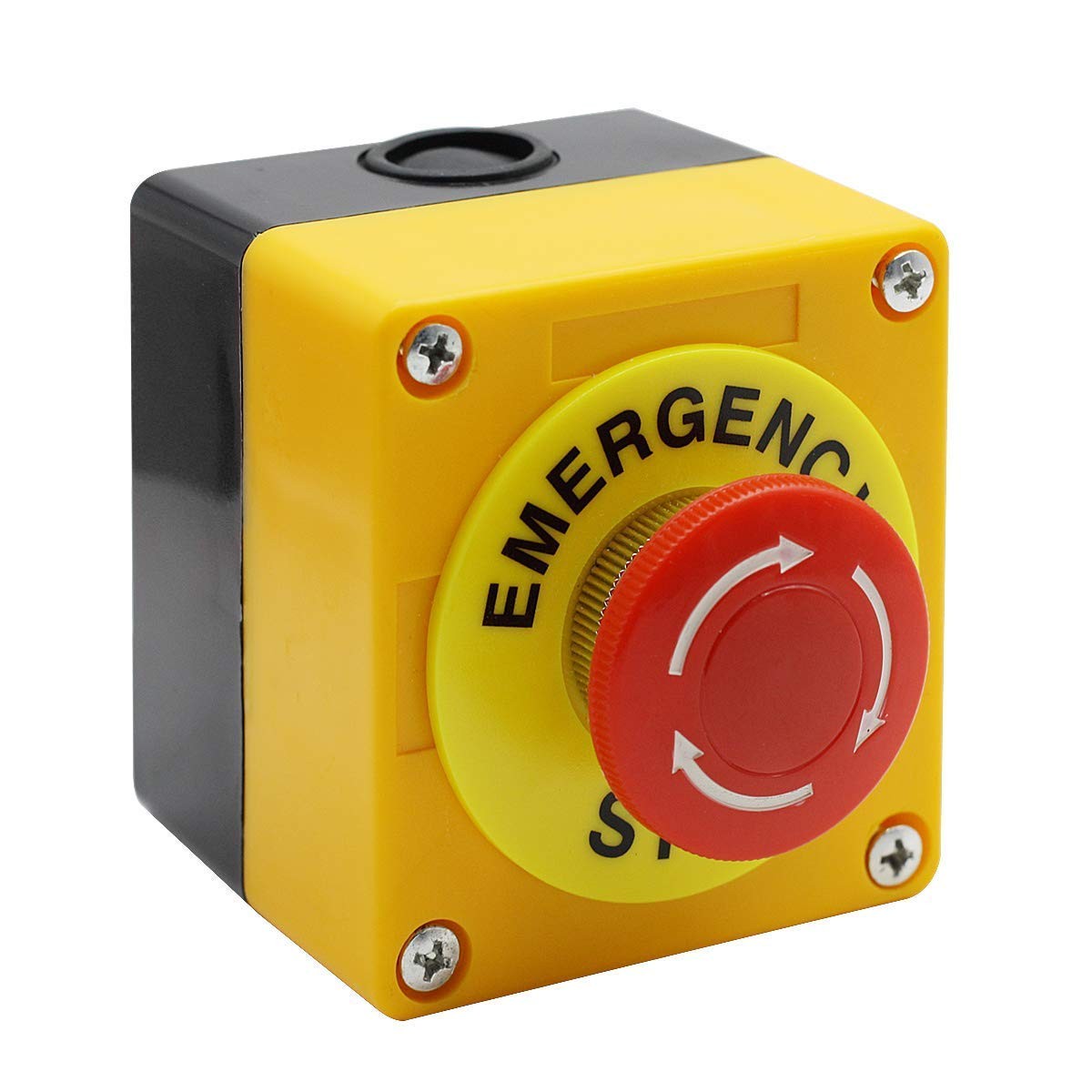mxuteuk 22mm 2NC Red Mushroom Emergency Stop Push Button Switch Estop AC 660V