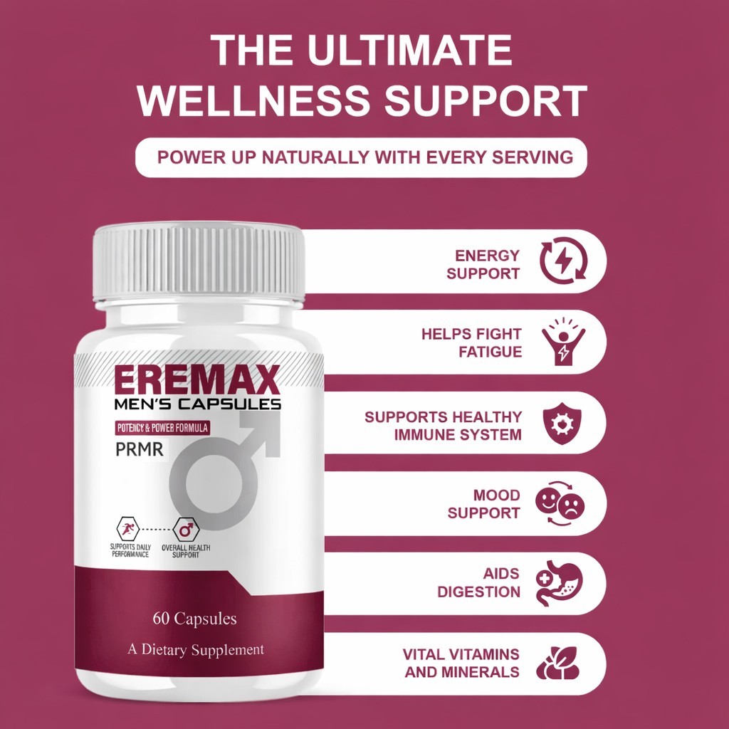 (3 pack) Eremax Capsules, Eremax Premium Performance Supplement - (180 Capsules)