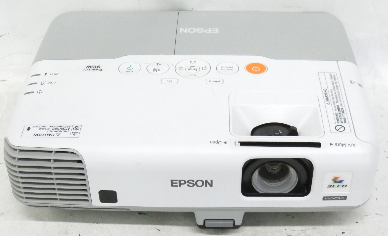 Epson 915W Projector * Loose Blue Mirror,, 0 Hours, FOR REPAIR