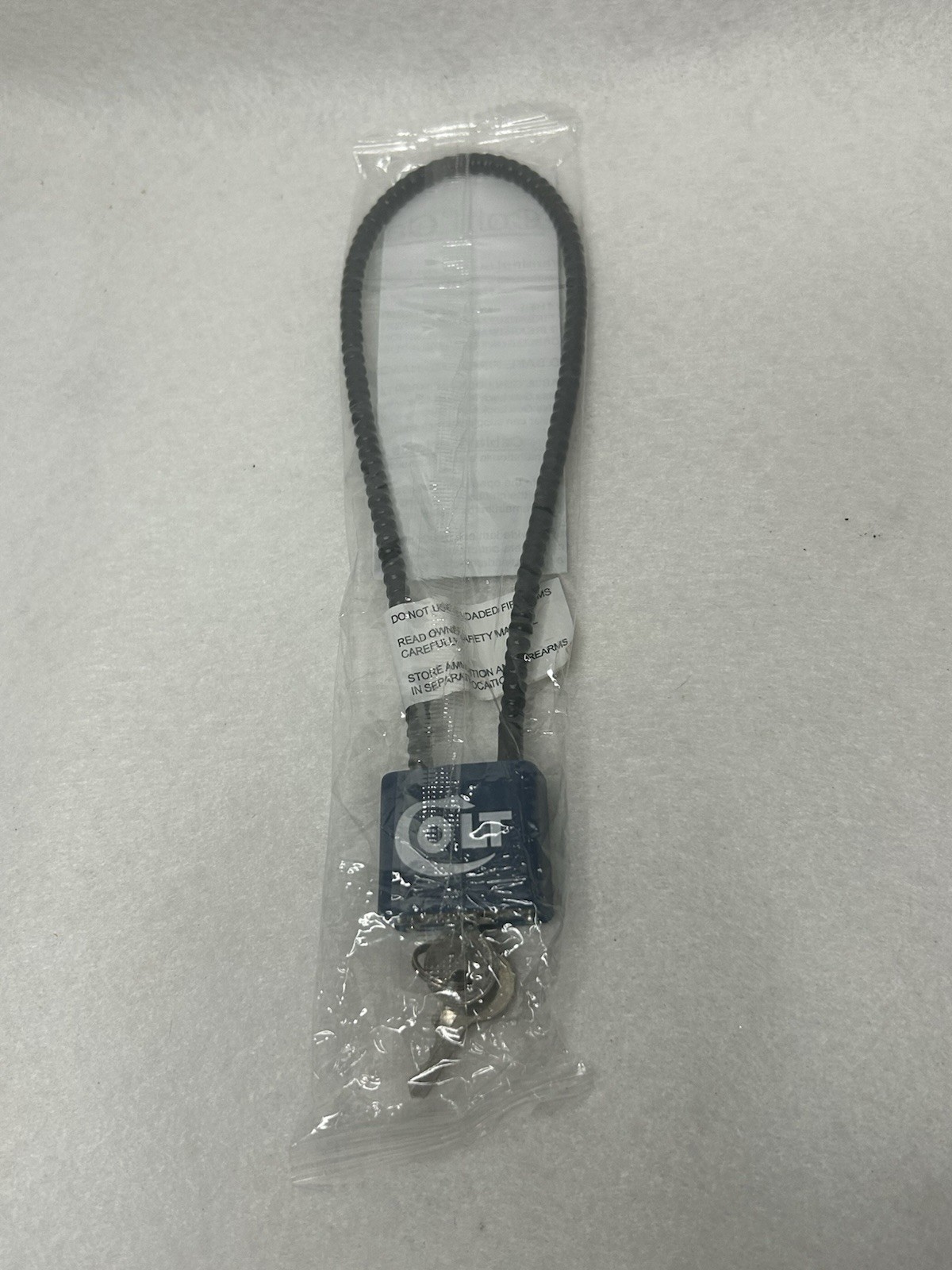 Colt OEM Steel Cable Gun Lock Blue 2 Keys Can Be Used W/Pistols Rifles Shotguns