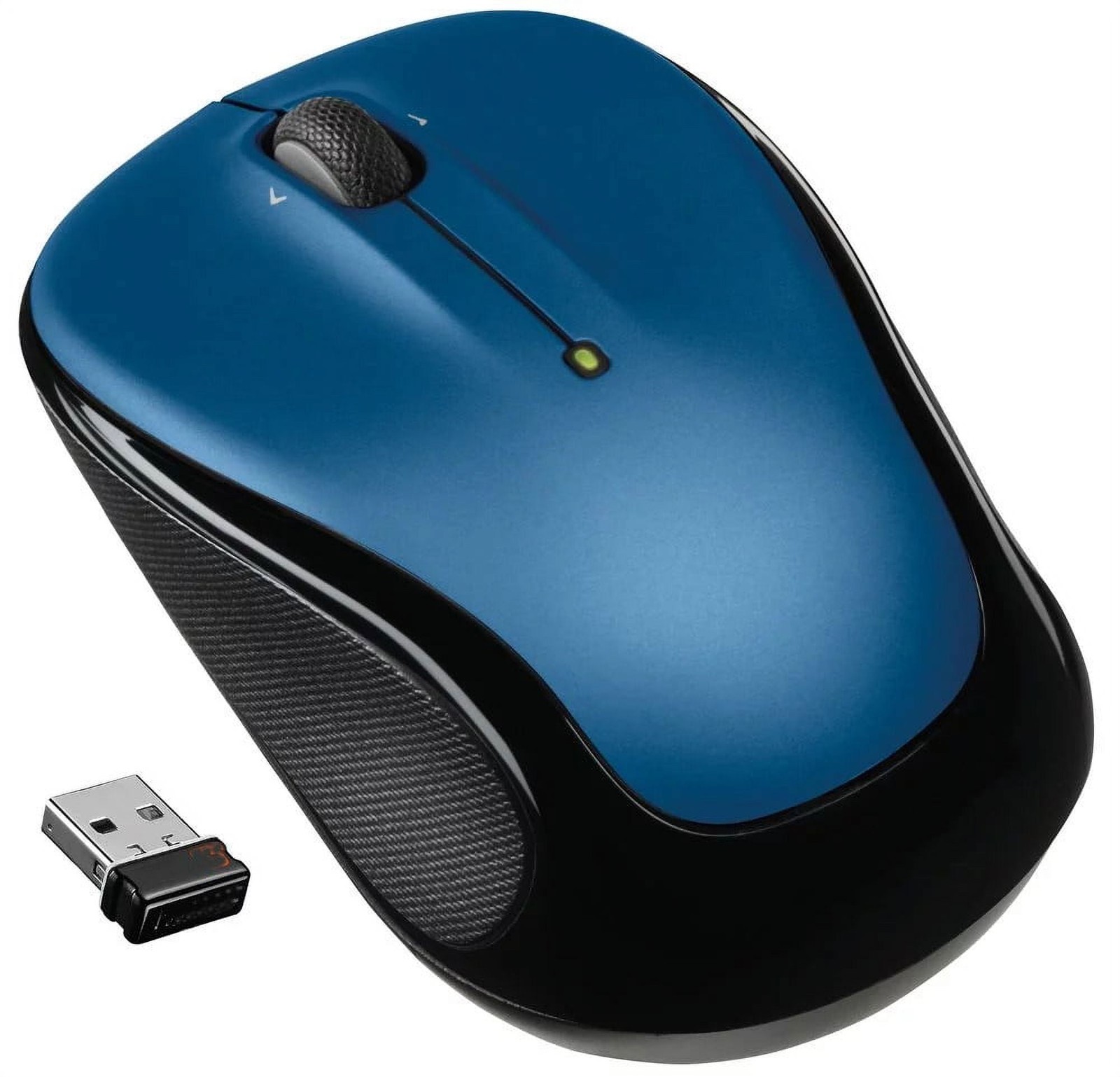 Compact Wireless Mouse 2.4 GHz W/ USB Unifying Receiver Optical Tracking Blue