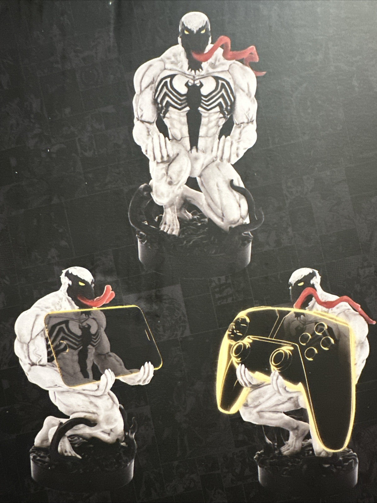 Anti Venom Cable Guy Phone And Controller Holder Multicolor Collectible Stand