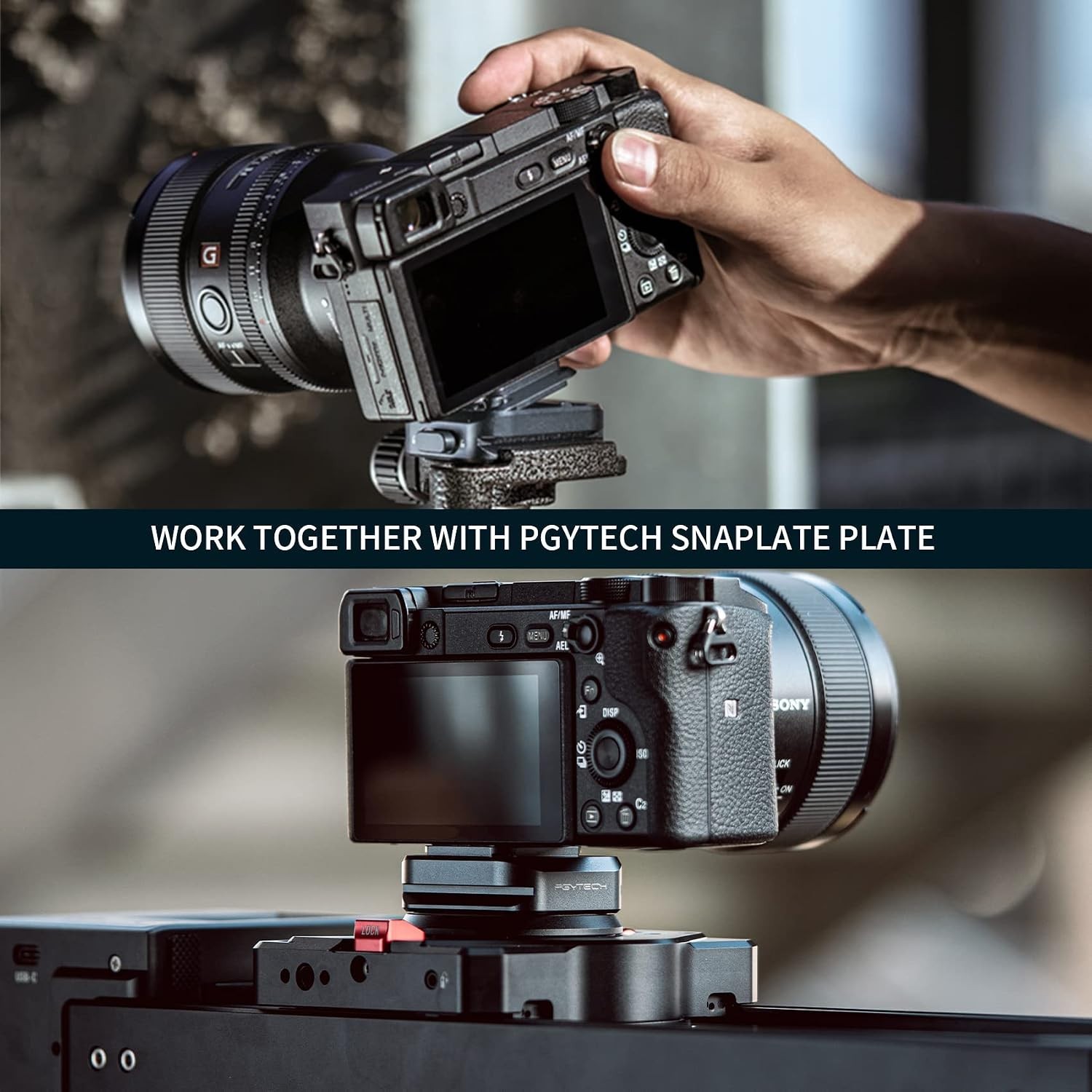 Adjustable DSLR Action Camera Clip | Aluminum Backpack Mount