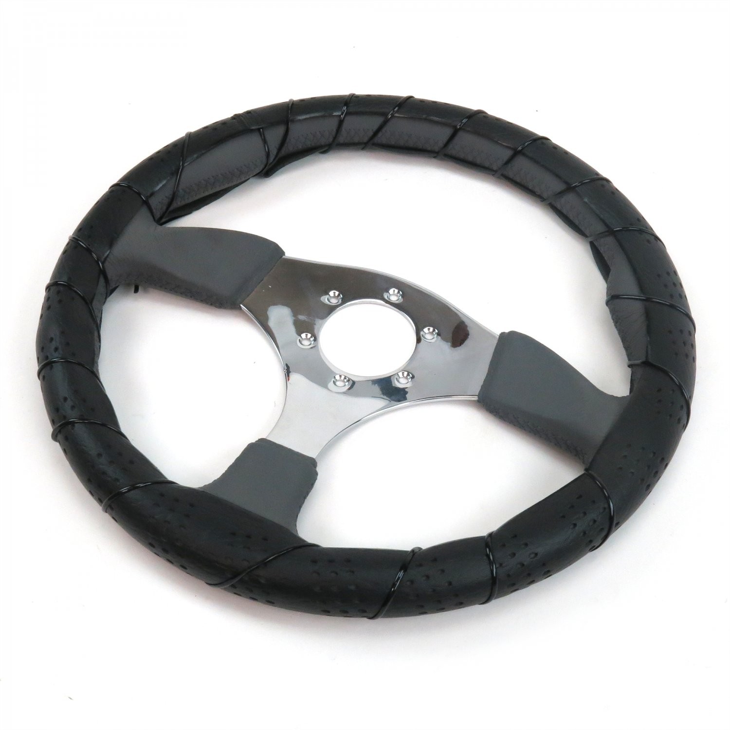 Black Steering Wheel Cover Kit - Medium