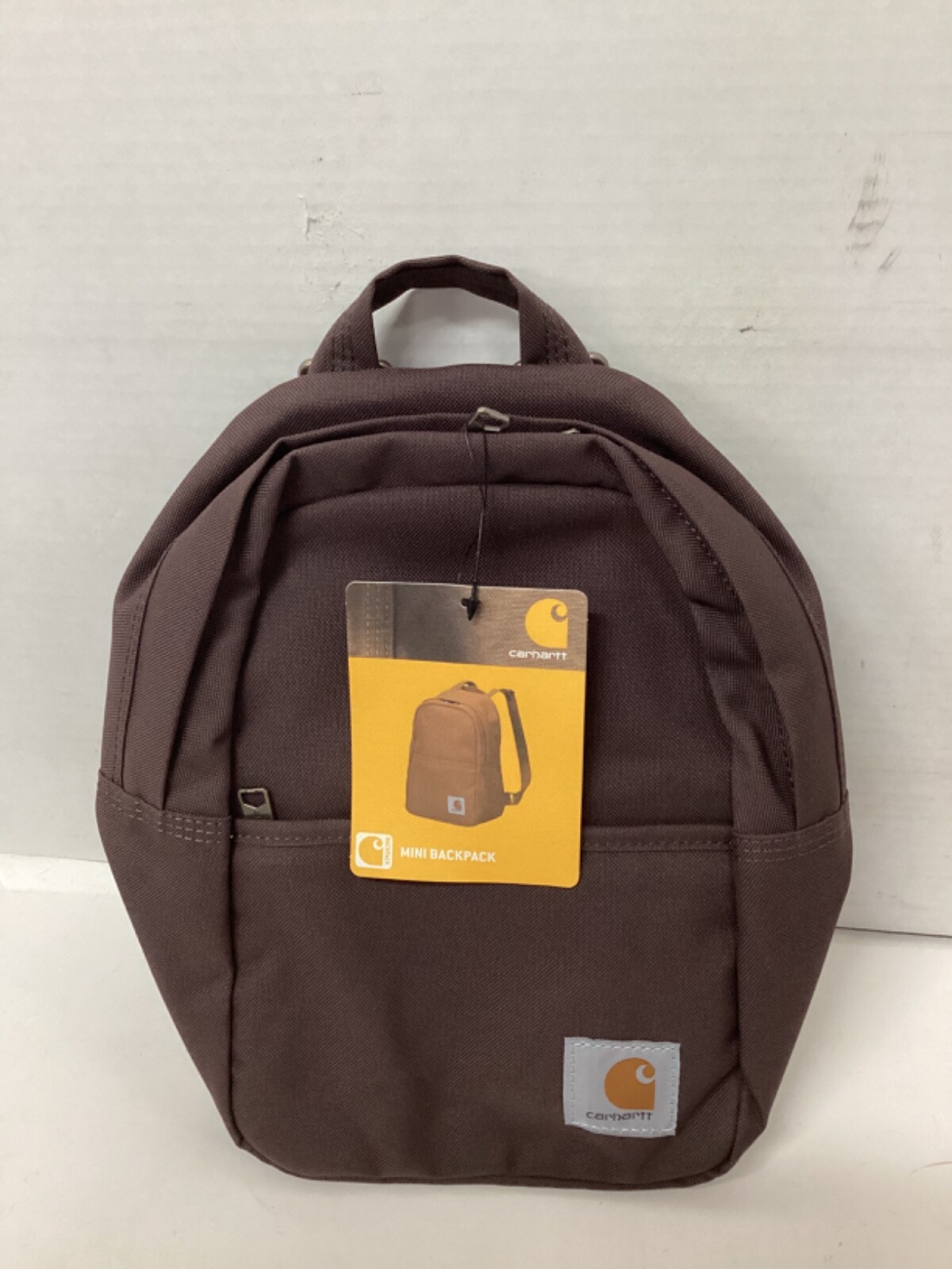Carhartt Mini Backpack: Duck Camo, Black, Wine
