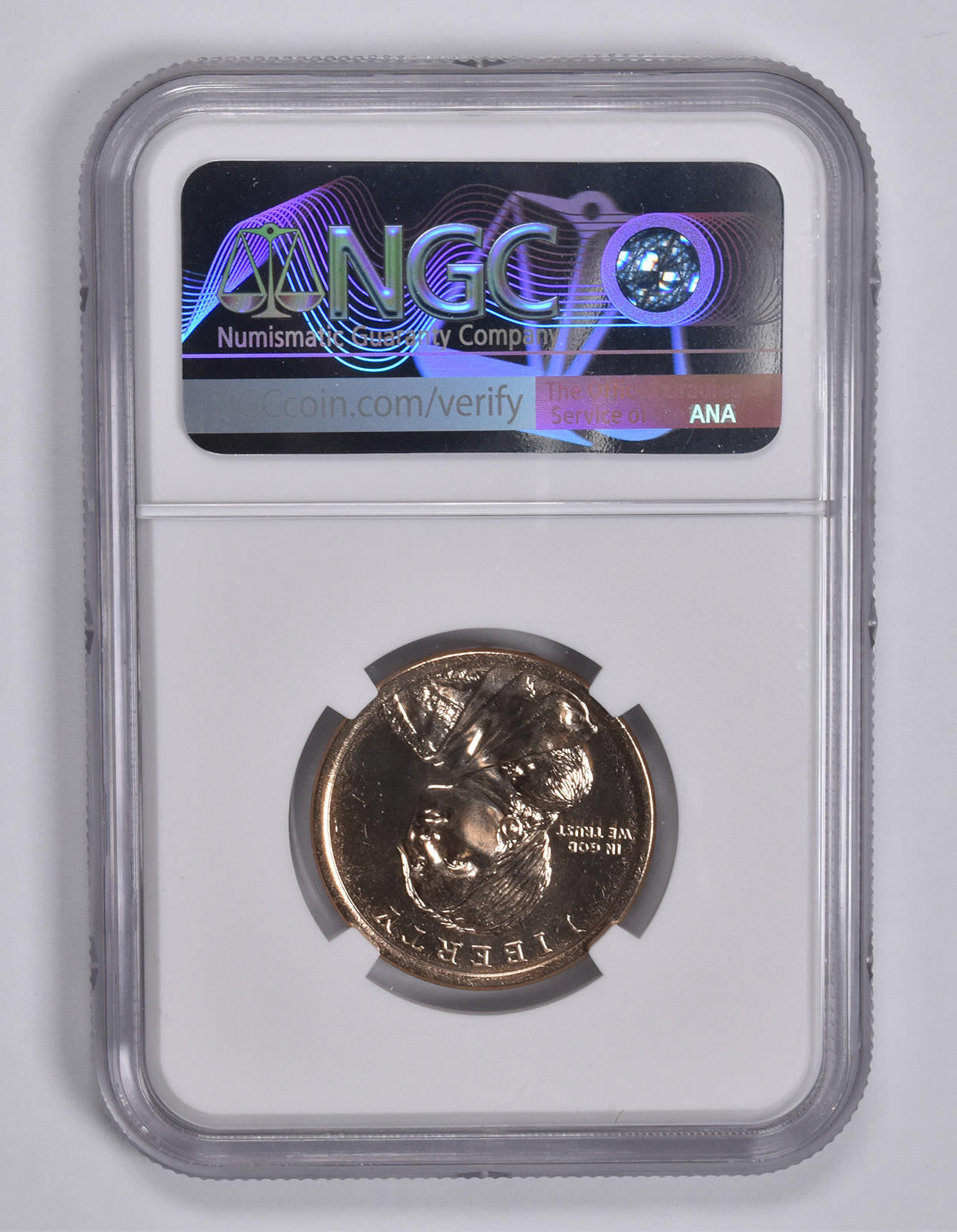 MS68 2015-D Sacagawea Annual Dollar Mohawk Ironworkers NGC Brown Lbl