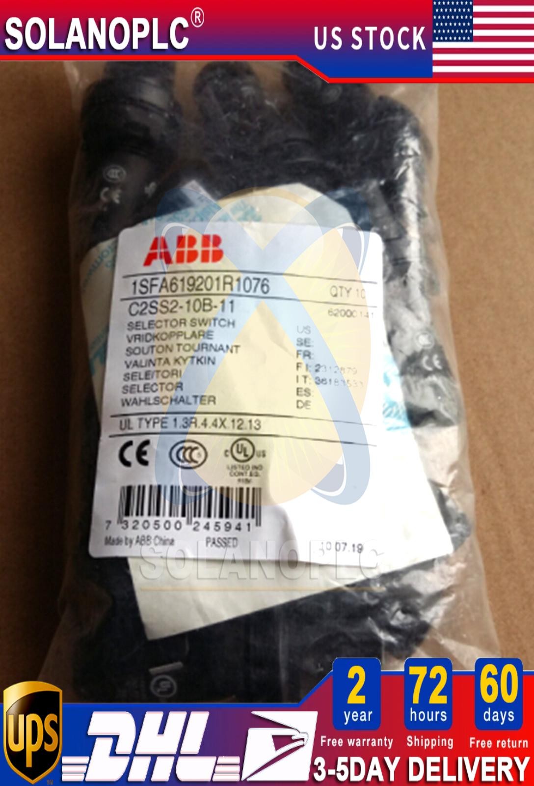 10PCS/New ABB C2SS2-10B-11 Selector Switch US Free TAX