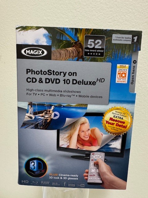 PhotoStory on CD & DVD 10 deluxe. High Class Multimedia Slideshow New in Box