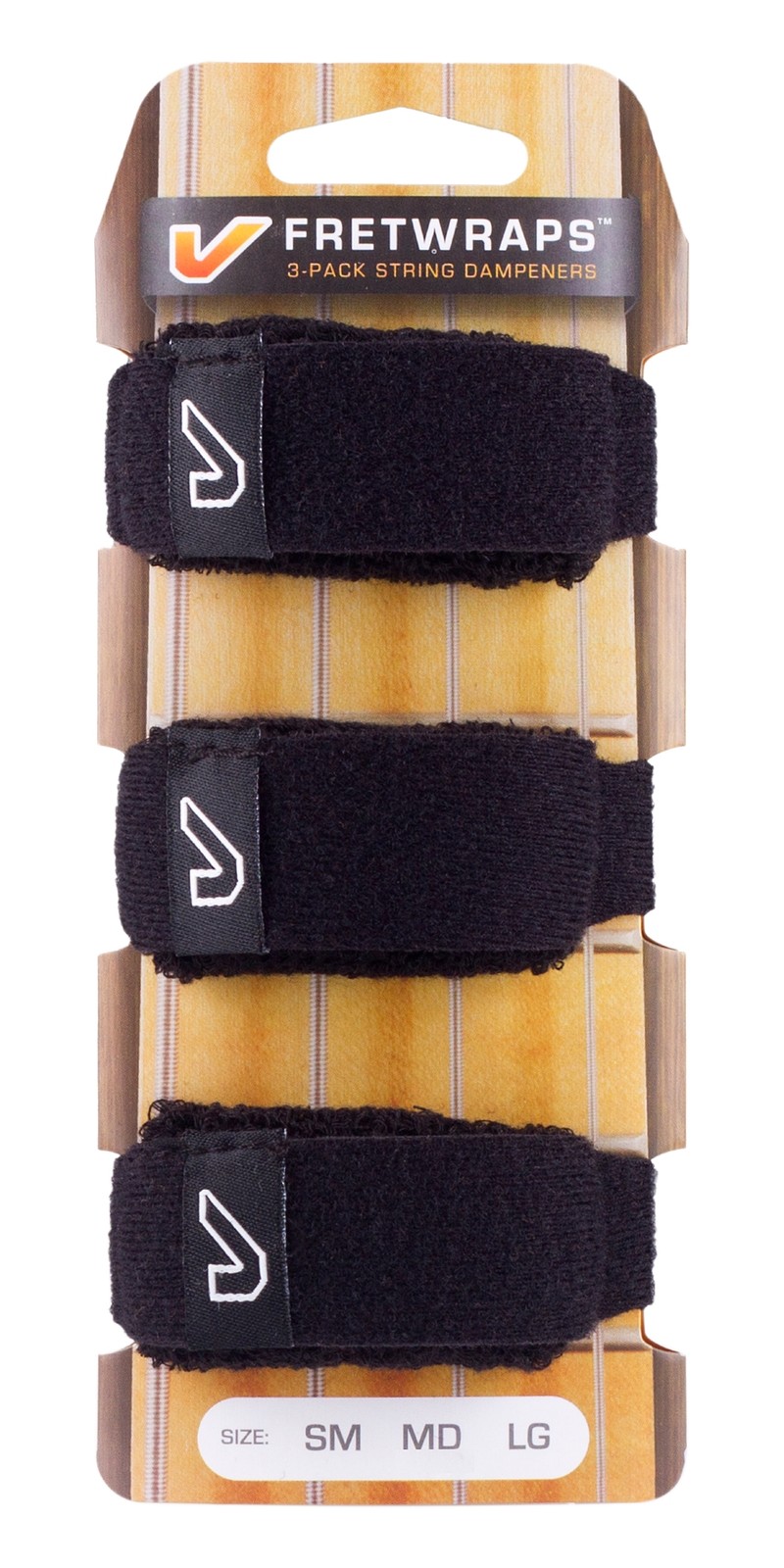 Gruv Gear FretWraps String Muters (3Pack) Large Black