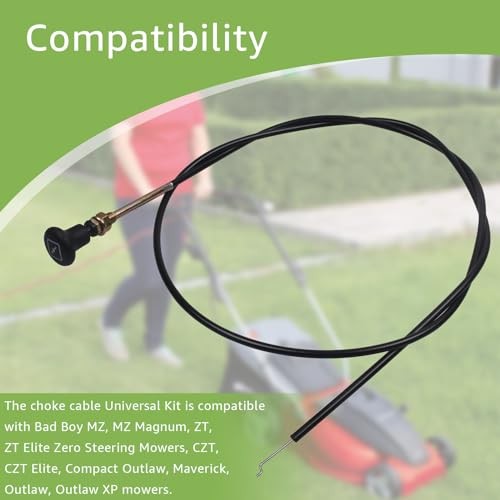 290-610 Choke Cable Replacement for Bad Boy Mower CZT | For Sten Push Pull