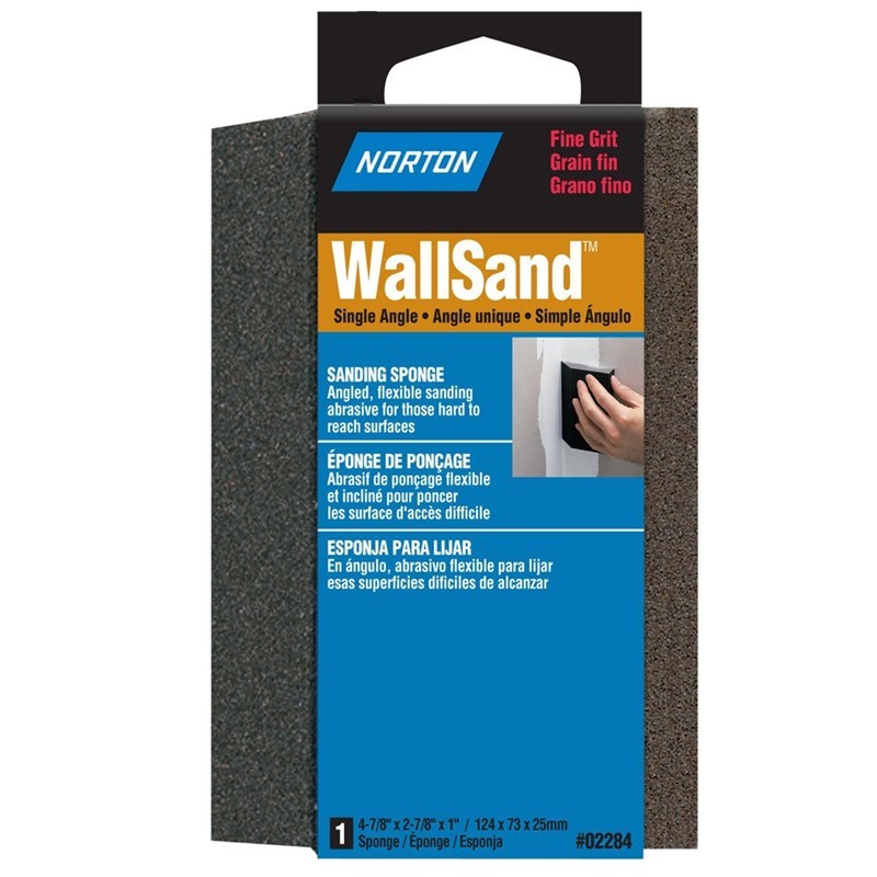 Norton Abrasives WallSand Single Angle Sanding Sponges Fine Grit  (24