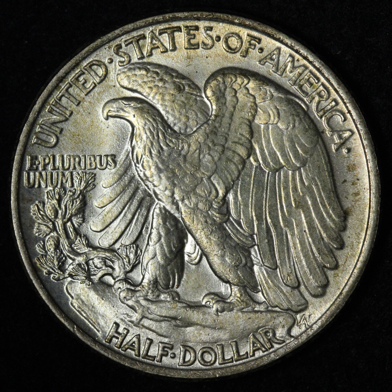 1947 Walking Liberty Half Dollar GEM BU *UNCIRCULATED* MS MINT TONING E308 KRFA