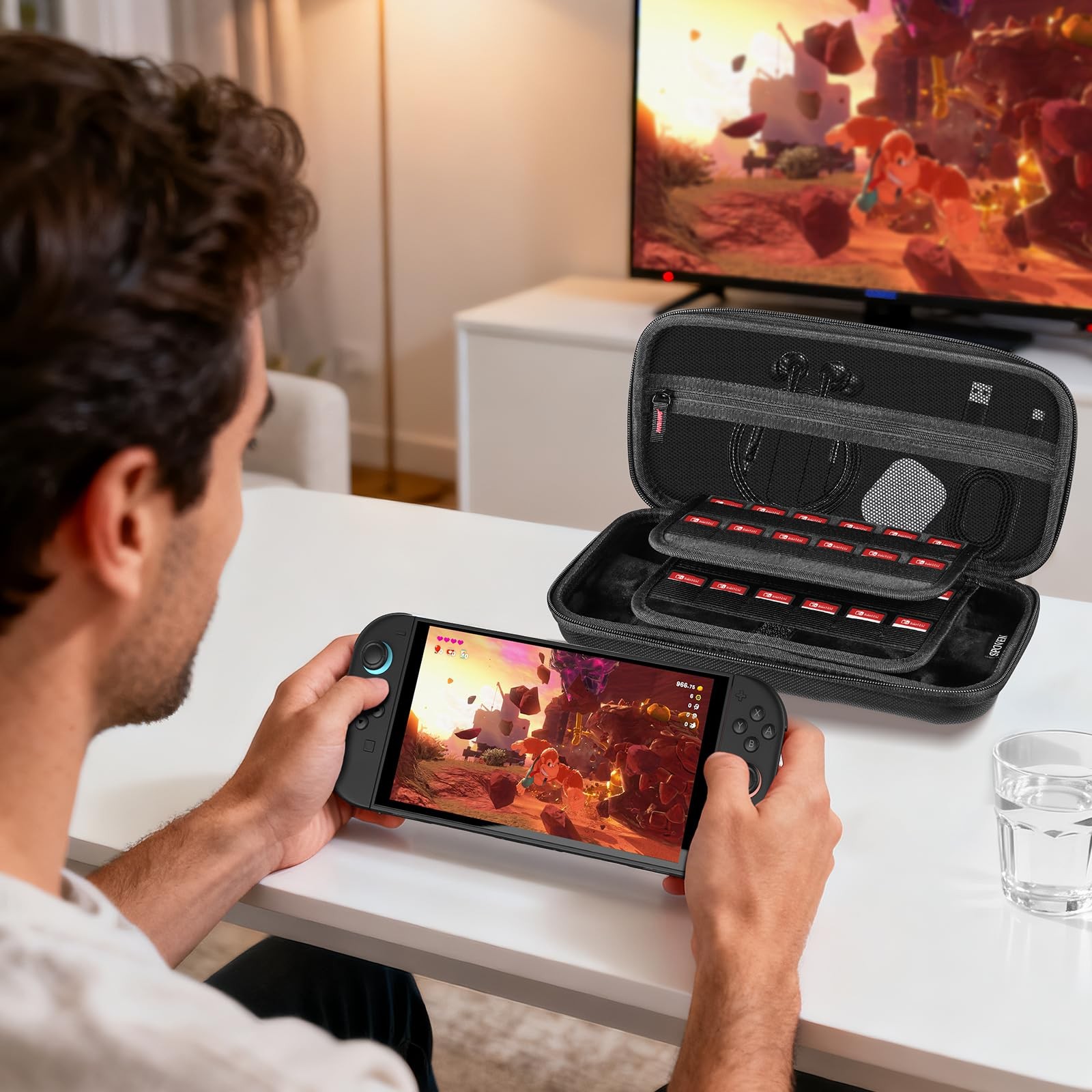 Black Portable Carrying Case for Nintendo Switch 2 2025
