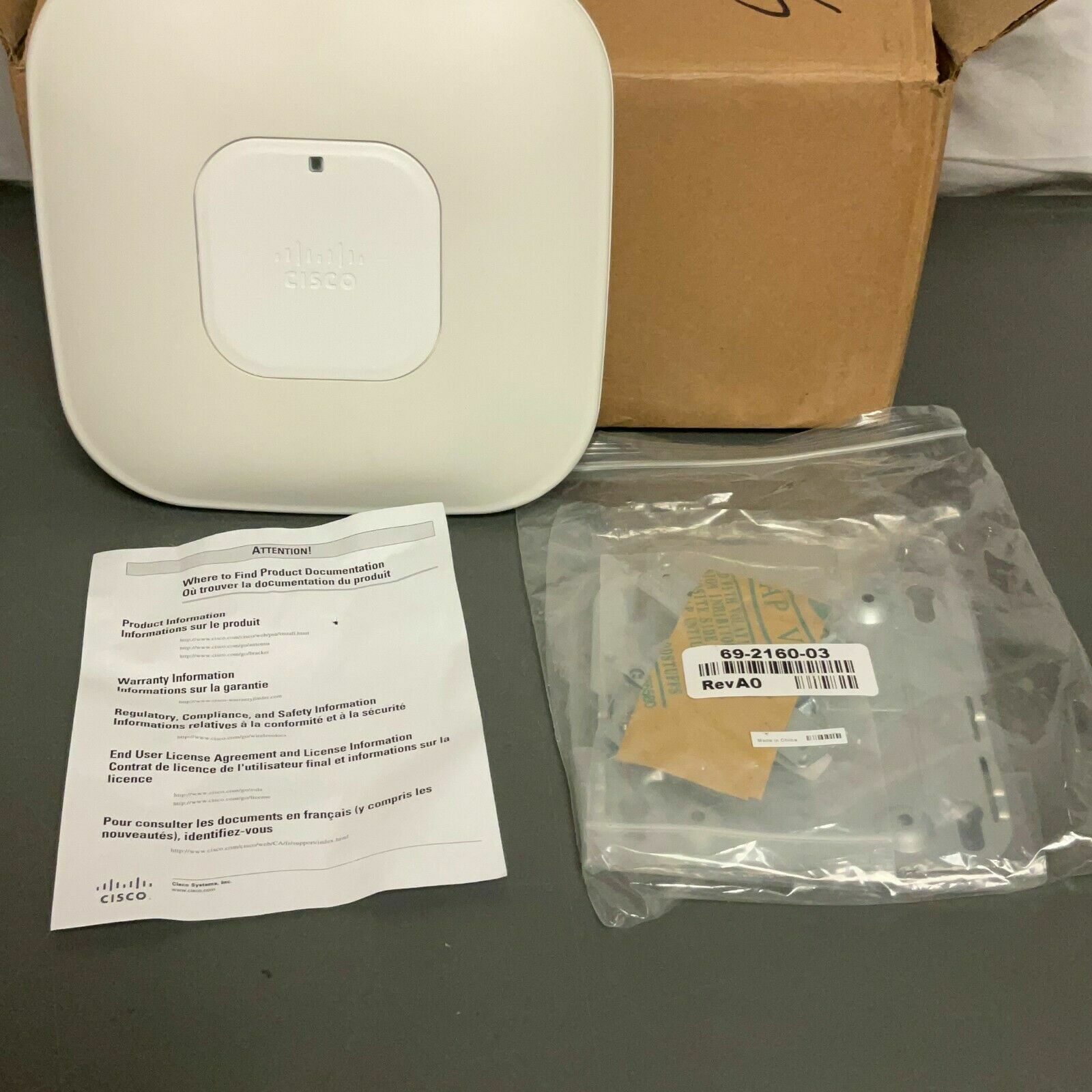 Cisco Aironet 3502I IEEE 802.11n 300Mbps Wireless Access Point AIR-CAP3502I-A-K9