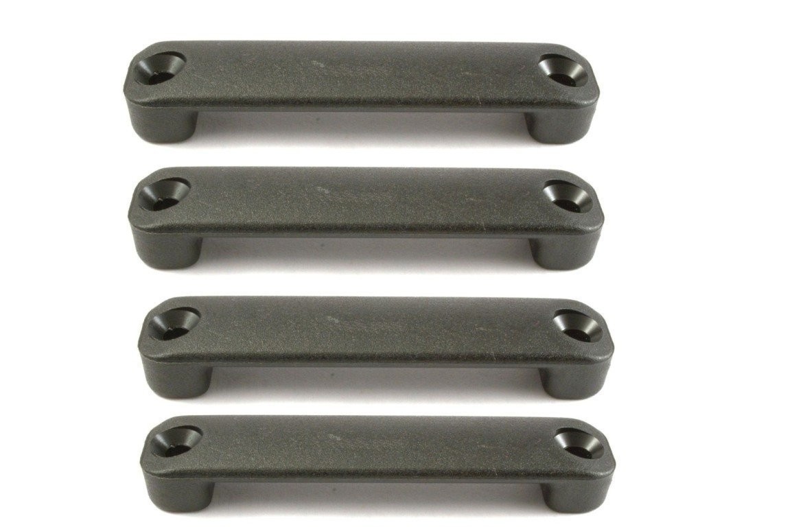 H2o Kayaks 25 mm Webbing HDPE Black Footmans Loop Pack 4 for 25mm Webbing