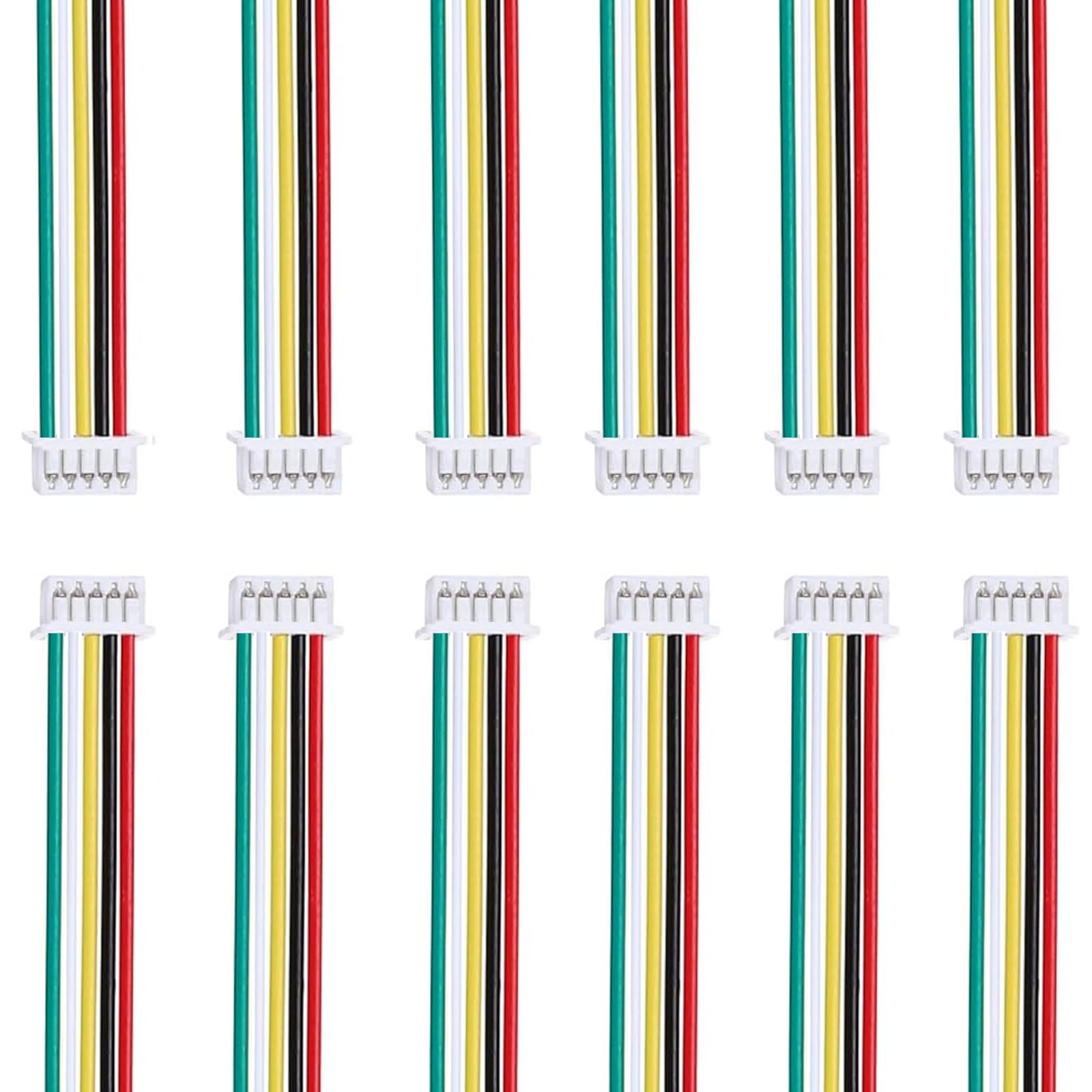 JST MX 1.25mm 5 Pin Male Connector Plug Female Board PCB Wire 150mm 28AWG Set