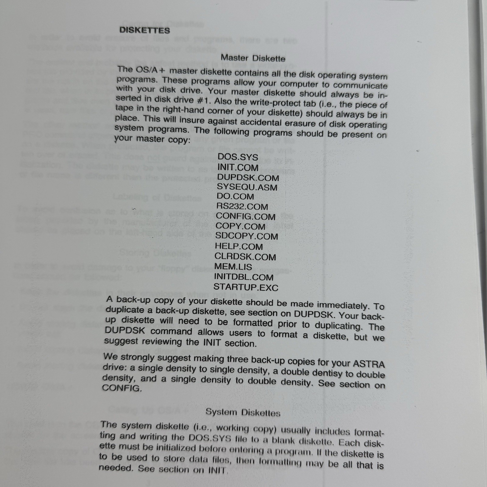 Astra 1620 Dual Disk Drive User Manual Instructions Getting Started Vintage