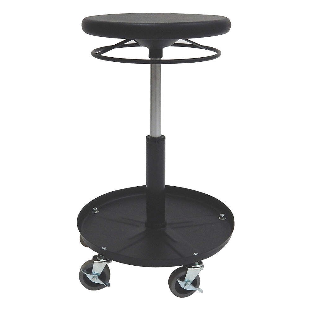 SHOPSOL 1010303 WeldingStool,Round Pedestal,Blk,26 3/4"H 48RH35
