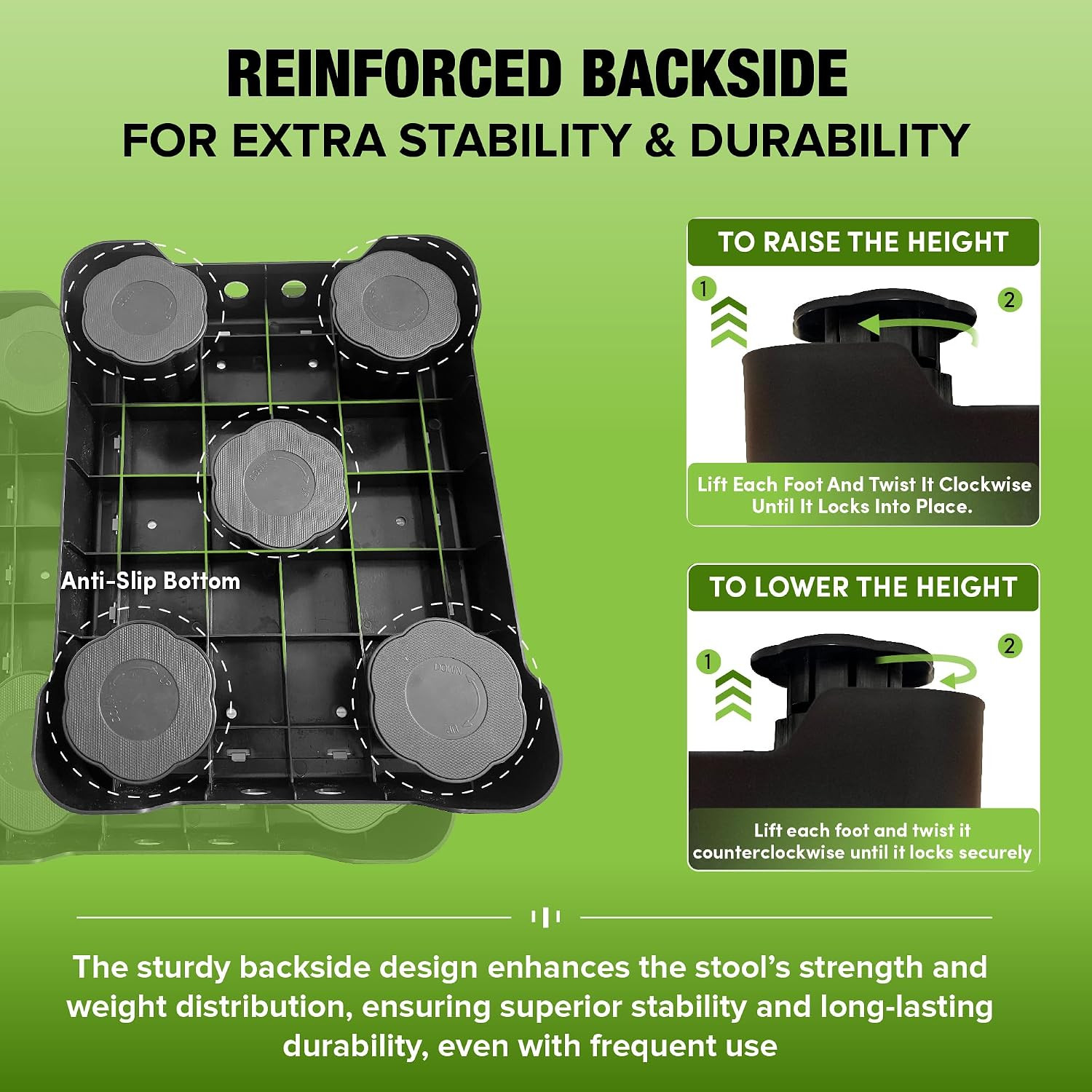 Small Step Stools for Adults - Noctilucent Stepping Stool | Bed Steps for High B