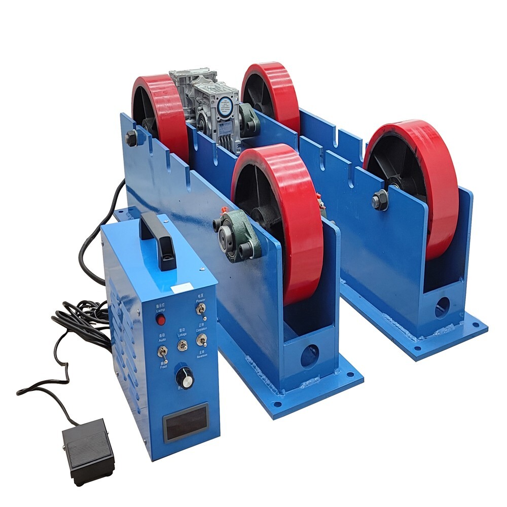 4400LB Adjustable Linkage Roller Welding Support Welding Tank Turning Rolls 110V