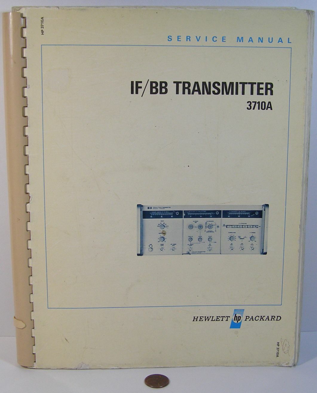 HP 3710A IF/BB TRANSMITTER SERVICE MANUAL   USED