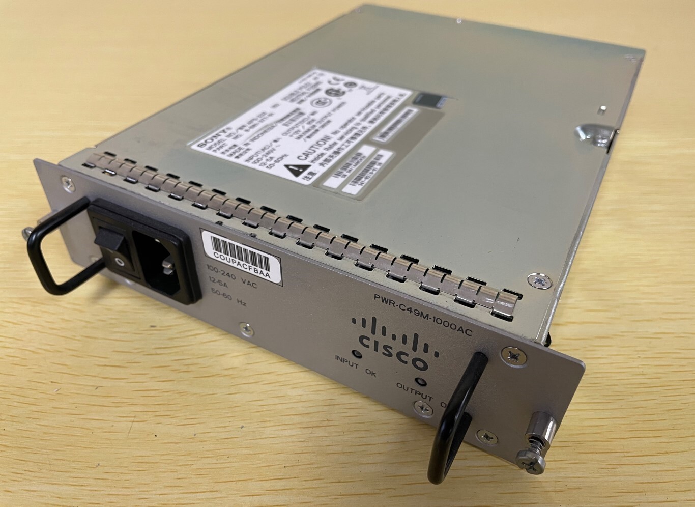 Cisco Sony 1000W Power Supply PSU APS-232 PWR-C49M-1000AC