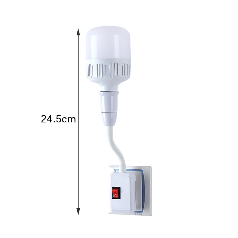 E27 Lamp Adjustable Light Flexible Bend Mobile Test LED Light Socket Light Plug
