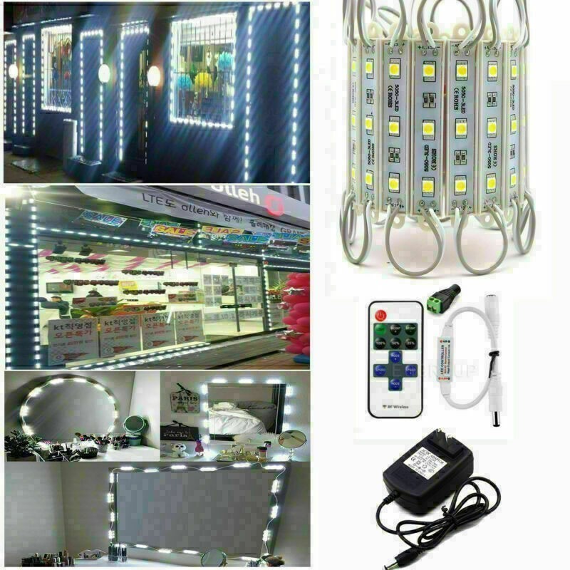 Brightest Store Front LED SMD Window Light Module with 12V power supply + Remote