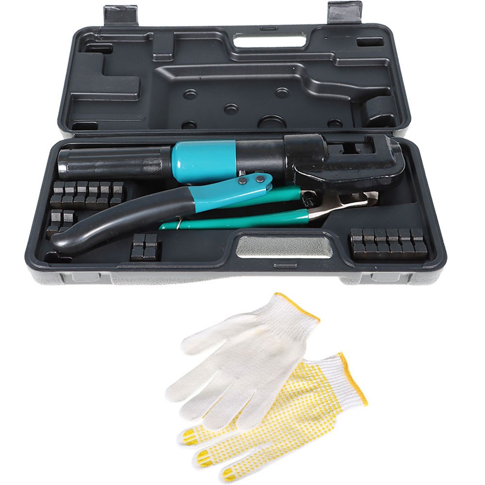 6Mt Hydraulic Crimper Crimping Tool WIth 9 Dies Wire Battery Crimper Tool